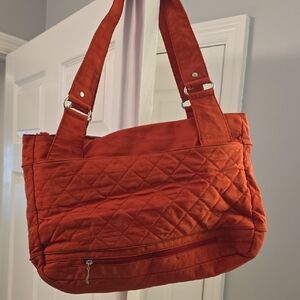 Baggallini Quilted Orange Tote Bag